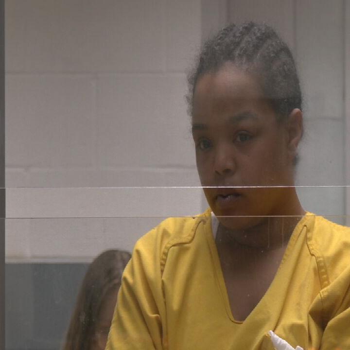 Keasia Tyson appears in arraignment court in Louisville, Kentucky